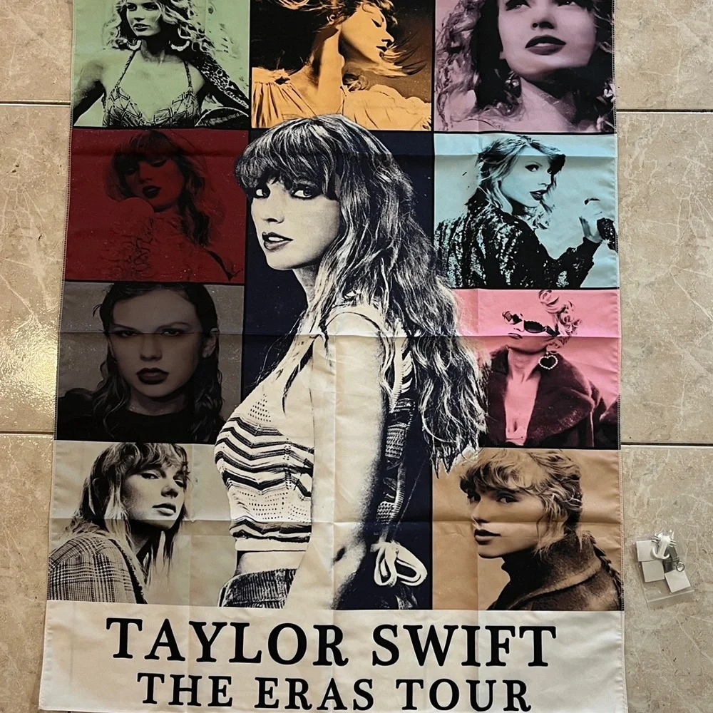 Taylor Swift Eras Tour Fabric Wall Poster 40x30 Tapestry Banner Decor